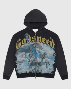 Godspeed Wash Black Hoodie