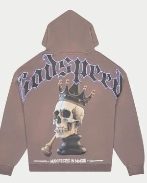 The Godspeed Grey Crown Hoodie