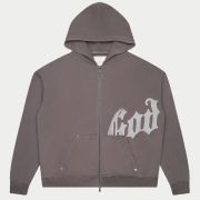 Stylish stone grey hoodie Godspeed V2