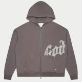 Stylish stone grey hoodie Godspeed V2