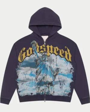 Godspeed Chrome Liberty Navy Hoodie