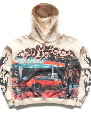 The  Godspeed Cream Pitstop Hoodie